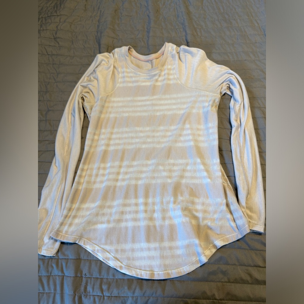Lululemon long sleeve striped shirt size 12